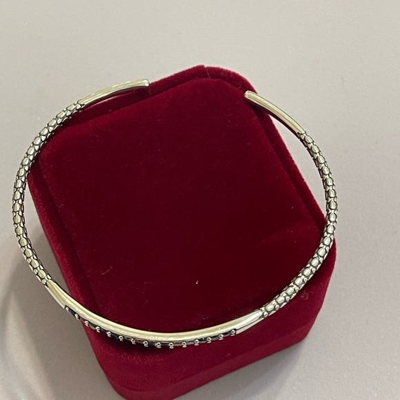 Solid Sterling Silver 925 Cuff Bangle Bracelet - Picture 11 of 13